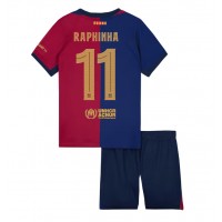 Barcelona Raphinha Belloli #11 Hemmadräkt Barn 2024-25 Kortärmad (+ Korta byxor)